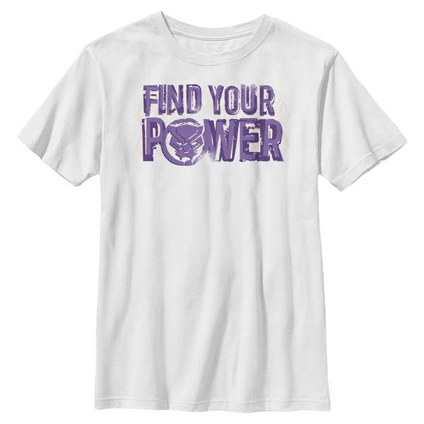 Preview: Marvel - Avengers - Black Panther Panther Power - Kids T-Shirt - White - Front