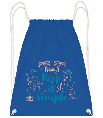 Keep It Simple - Sac à dos sport - Bleu royal - Devant
