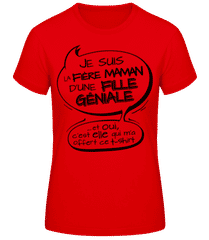 Fière Maman D'Une Fille Géniale · T-shirt standard Femme