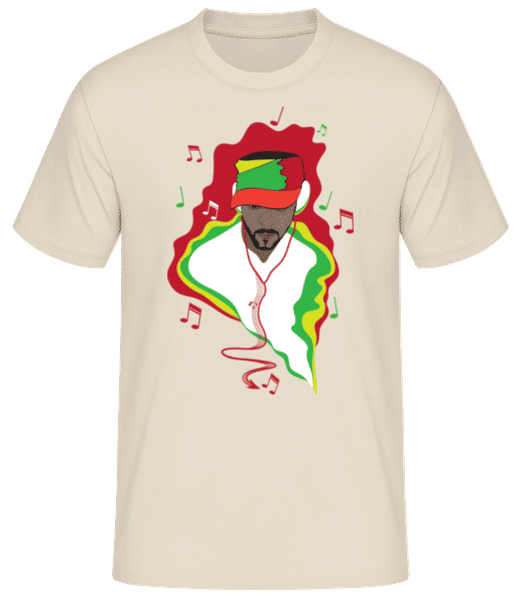 Aperçu: DJ De Musique - T-shirt standard Homme - Crème - Devant