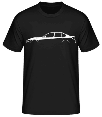 'BMW M3 F80' Silhouette - Men's Basic T-Shirt - Black - Front