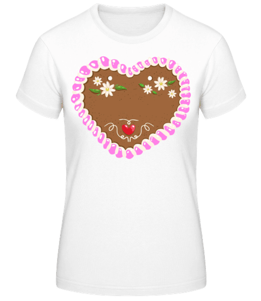 Vorschau: Oktoberfest Herz Vorlage Frau - Frauen T-Shirt B&C - Weiß - Vorne