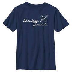 Star Wars - Book of Boba Fett - Boba Fett Silver Sign - Detské Tričko