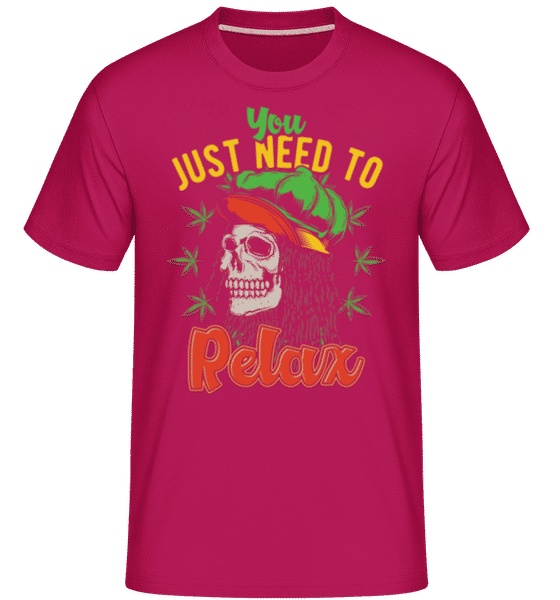 Preview: You Just Need To Relax -  Shirtinator Men's T-Shirt - Magenta - Front