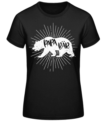 Papa Bär - Frauen T-Shirt B&C - Schwarz - Vorne