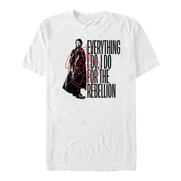 Aperçu: Star Wars - Andor - Cassian Andor Everything for the Rebellion - Homme T-shirt - Blanc - Devant