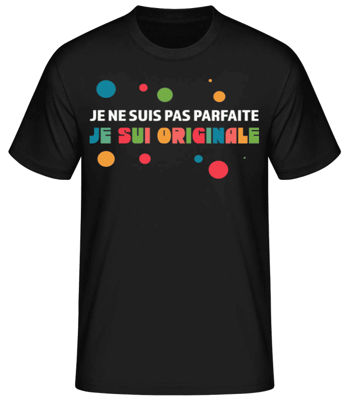 Aperçu: Je Sui Originale - T-shirt standard Homme - Noir - Devant