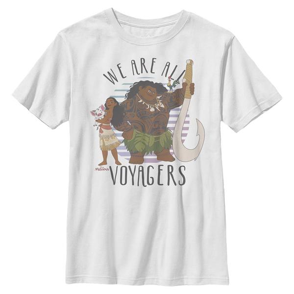 Aperçu: Disney - Vaiana : La Légende du bout du monde - Skupina We Are All Voyagers - Enfant T-shirt - Blanc - Devant