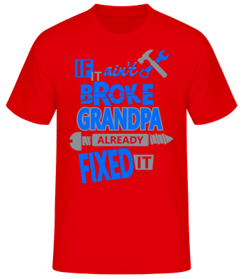 Grandpa Fixed It - T-shirt standard Homme - Rouge - Devant