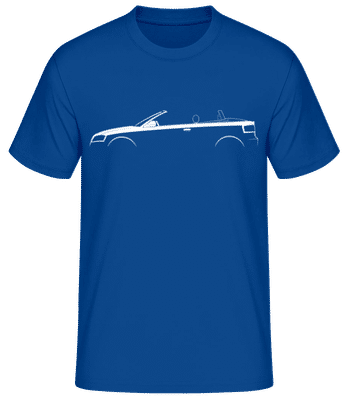 'Audi A3 Cabriolet (8P)' Silhouette - Pánské basic tričko - Královská modrá - Napřed