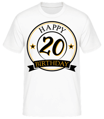 Happy Birthday 20 - T-shirt standard Homme - Blanc - Devant