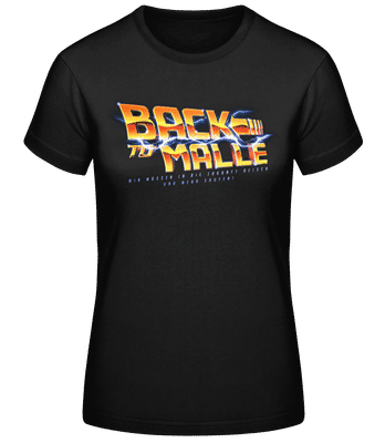 Mallorca Back To Malle - Frauen Basic T-Shirt - Schwarz - Vorne
