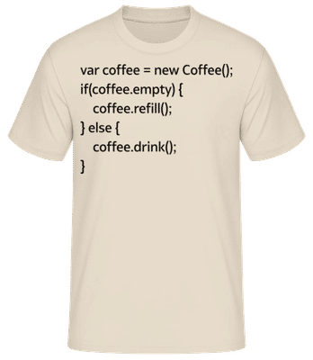 PHP Coffee - T-shirt standard Homme - Crème - Devant