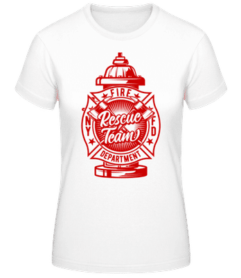 Rescue Team Hydrant - T-shirt femme B&C - Blanc - Devant