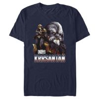 Star Wars - Book of Boba Fett - Krrsantan Questions Later - Männer T-Shirt - Marine - Vorne