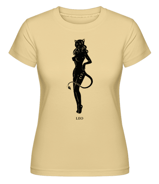 Preview: Female Zodiac Sign Leo - Shirtinator Women's T-Shirt - Yellow - Front