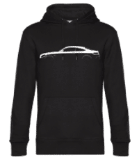 'Mercedes-Benz C Coupe AMG' Silhouette - Pánska štandardná mikina s kapucňou - Čierna - Predné