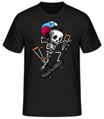 Skeleton Skateboarding · Männer Basic T-Shirt