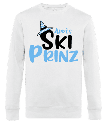 Après Ski Prinz - Männer Standard Pullover - Weiß - Vorne