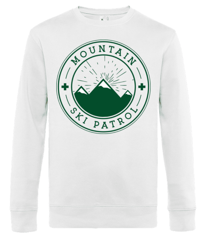 Preview: Ski Patrol Icon around - Men's standard sweatshirt - White - Front