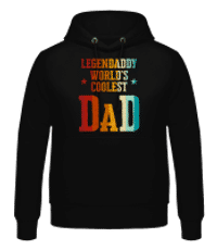 Worlds Coolest Dad - Men's Hoodie - Black - Front