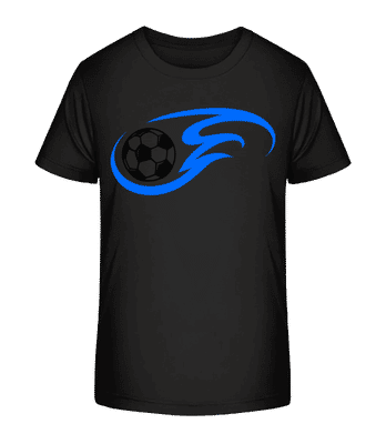 Football Flame - T-shirt bio Enfant Stanley Stella 2.0 - Noir - Devant