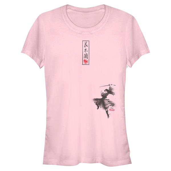 Vorschau: Disney - Mulan - Mulan Scroll - Frauen T-Shirt - Rosa - Vorne