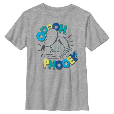 Disney Classics - Mickey Mouse - Donald Duck Cartoon Phooey - Dětské Tričko - Melírově šedá - Napřed