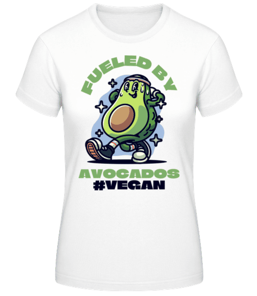 Preview: Fueled By Avocados - Women's Basic T-Shirt - White - Front