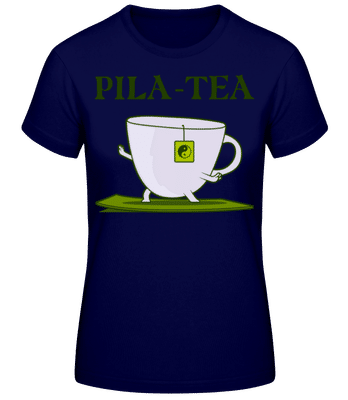 Pila Tea - Women's Basic T-Shirt - Navy - Front