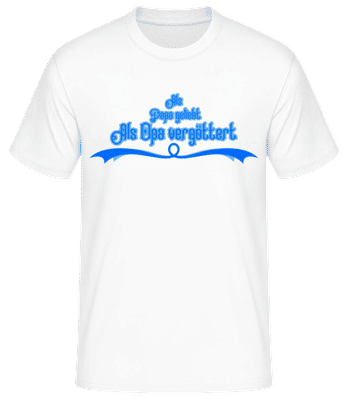 Als Opa Vergöttert - Männer Basic T-Shirt - Weiß - Vorne