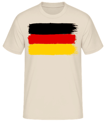 Country Flag Germany - Men's Basic T-Shirt - Cream - Front