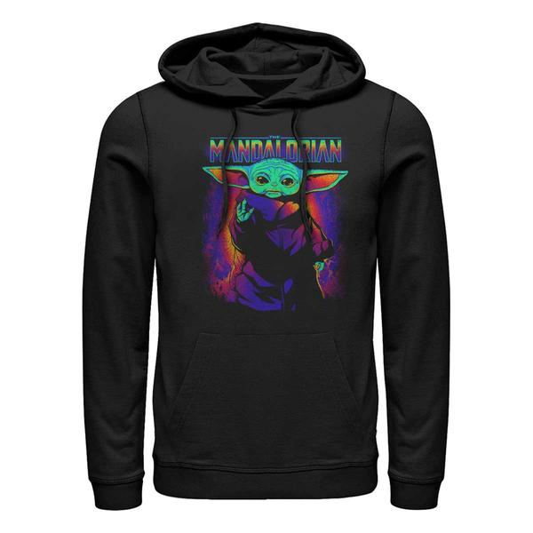 Aperçu: Star Wars - The Mandalorian - Skupina Neon Primary Child - Unisex Sweat à capuche - Noir - Devant