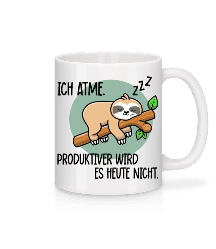Vorschau: Ich Atme Produktiver Wird Es Nicht - Tasse - Weiß - Vorne
