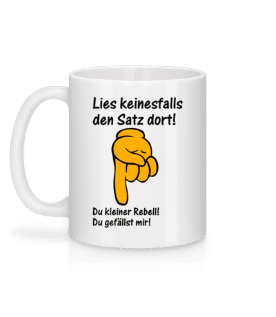 Du Kleiner Rebell - Tasse - Weiß - Hinten