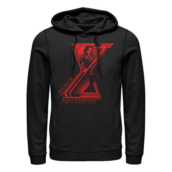 Aperçu: Marvel - Black Widow - Black Widow Widow Symbol - Unisex Sweat à capuche - Noir - Devant