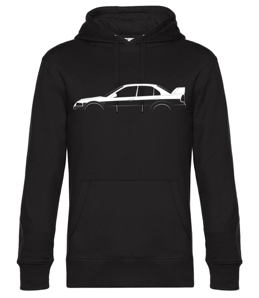Preview: 'Mitsubishi Lanc. Evo. VI TM' SIlhouette - Men’s Standard Hoodie - Black - Front