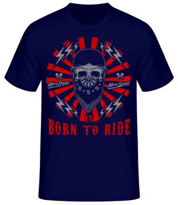 Born To Ride  Flash - Camiseta básica para hombre - Marino - delante