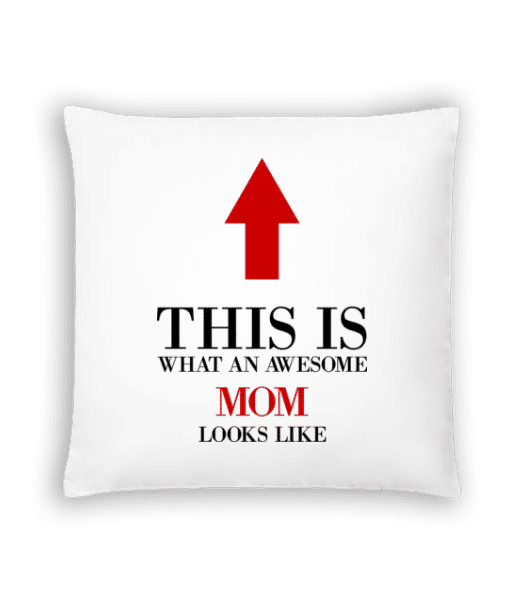 Aperçu: Awesome Mom - Coussin - Blanc - Devant