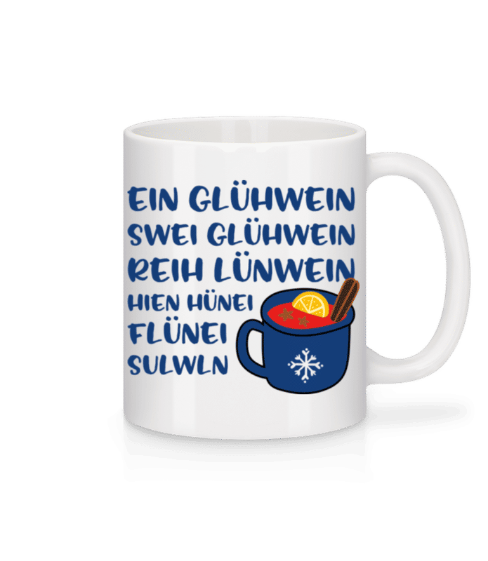 Vorschau: Ein Glühwein - Tasse - Weiß - Vorne