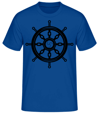 Wheel Black/White - T-shirt standard Homme - Bleu royal - Devant