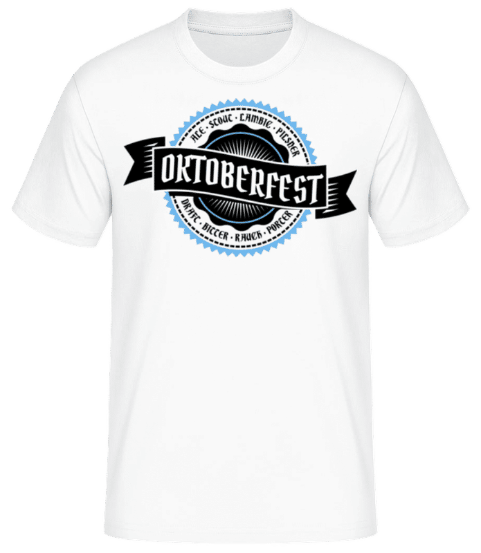 Vorschau: Oktoberfest Draft Bitter - Männer Basic T-Shirt - Weiß - Vorne