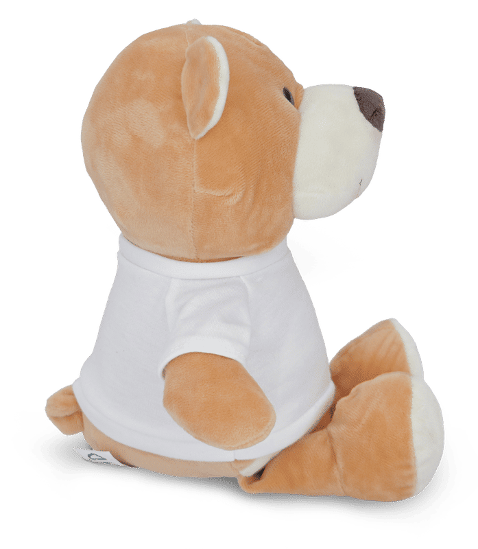 Aperçu: Ours en peluche personnalisé - Blanc - Droite