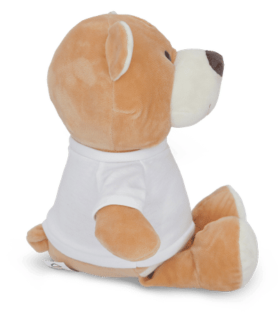 Ours en peluche personnalisé - Blanc - Droite