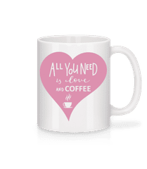 Love And Coffee · Mug en céramique blanc