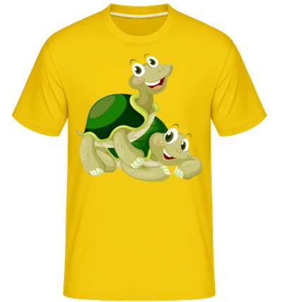 Happy Turtles -  Shirtinator Men's T-Shirt - Golden yellow - Front