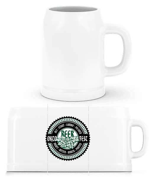 Aperçu: Oktoberfest Beer - Chope de bière - Blanc - Devant