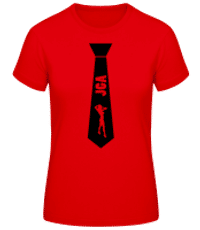 Krawatte JGA Stripperin 1 - Frauen T-Shirt B&C - Rot - Vorne