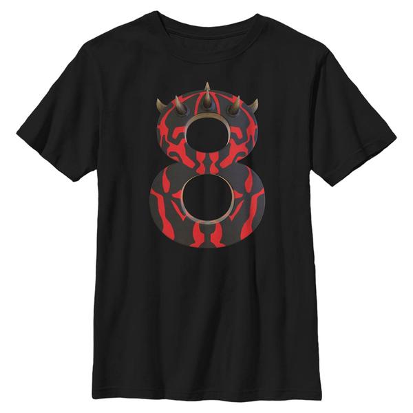 Aperçu: Star Wars - Darth Maul Maul Eight - Birthday - Enfant T-shirt - Noir - Devant