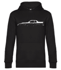 'Porsche 924 Car.GTS' Silhouette - Männer Standard Hoodie - Schwarz - Vorne